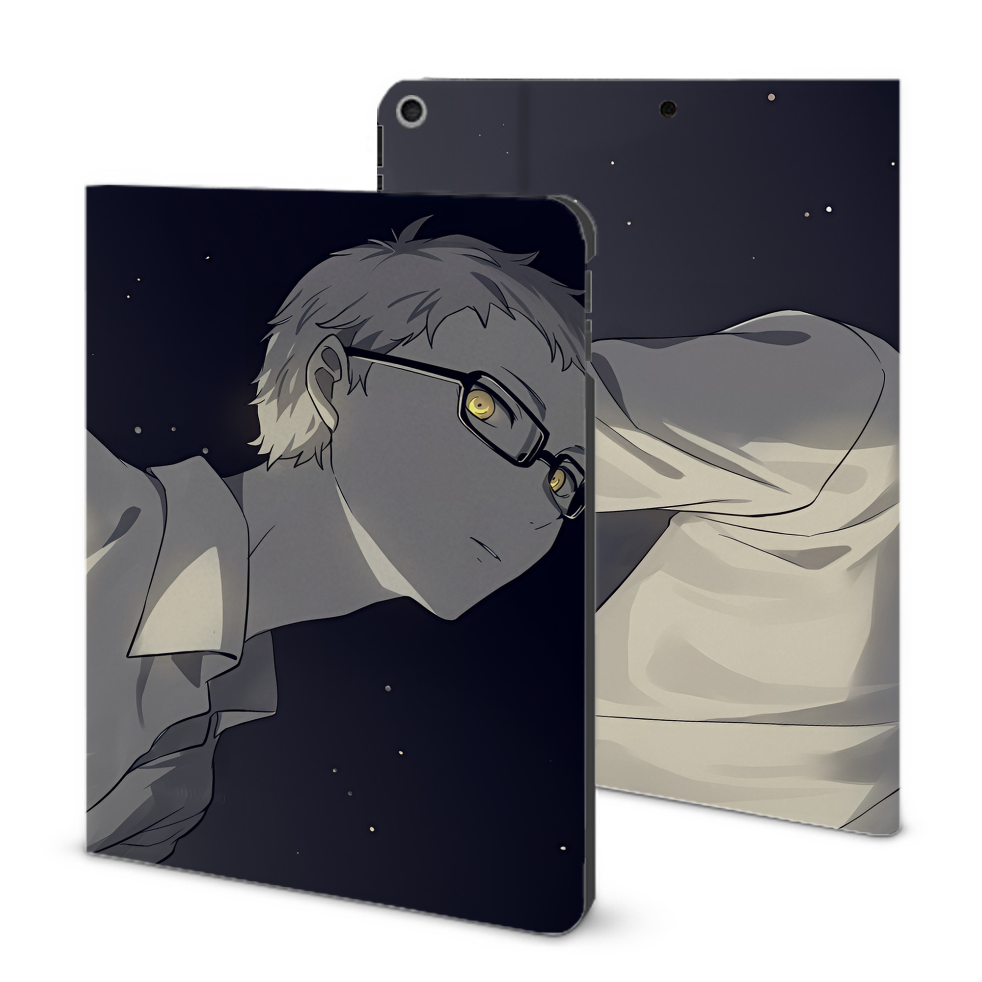 （画像用） ハイキュー!! Haikyu!! IPad ケース ブック型 PUレザー TPU 耐衝撃 軽量 薄型 ペン収納なし 全面保護 IPad 各モデル対応